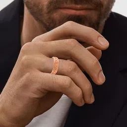 MEMOIR Rose Gold-Plated Heart Shaped Finger Ring-picture-36