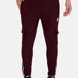 WELL QUALITY Men Side Striped Track Pants with Side Flap Pockets-picture-14