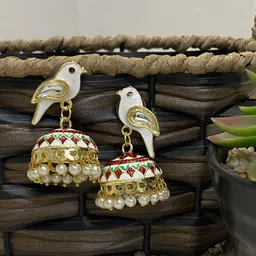Fashion Theme Women Jhumkas Earrings-picture-32