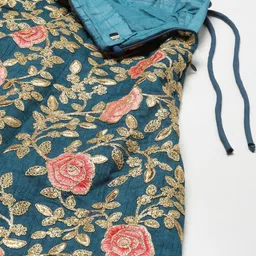 Zeel Clothing Embroidered Sequinned Semi-Stitched Lehenga & Unstitched Blouse With Dupatta image 3