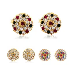 VIVASTRI Women Gold-Plated Alloy Earrings-picture-13