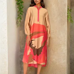 Dora Dori Print Shirt Midi Dress-picture-12