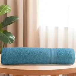 LacyLook Turquoise Blue & Turquoise Blue 1 Cotton 400 GSM Bath Towel image 4