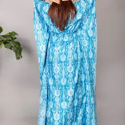 MOTHERHOOD BY SNEHAL Print Flared Sleeve Maternity Kaftan Maxi Dress image 4