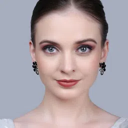 PUJVI Artificial Stone Studded Contemporary Studs-picture-29