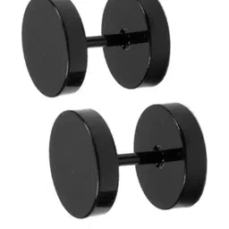shobhram Unisex Black Earrings-picture-22
