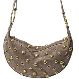 StyleCast x Revolte PU Half Moon Hobo Bag with Applique image 3