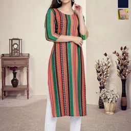 HERE&NOW Women Pack Of 3 Ethnic Motifs Printed Kurta-picture-26