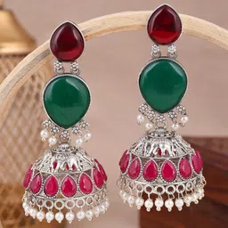 MODE & MINIMAL Geometric Jhumkas Earrings-picture-12