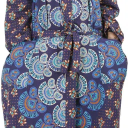 handicraft-palace Blue & Multi XXL Bath Robe-picture-34