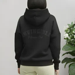 Invincible Women Colourblocked Fleece Hooded Sweatshirt image 5