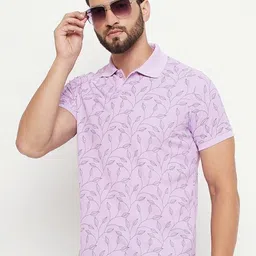 OGEN Men Printed Polo Collar Pockets T-shirt image 1