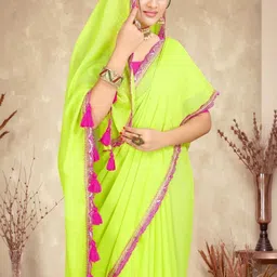 HANS ART AND CRAFT Art Silk Saree-image-52