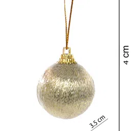 TAYHAA 24 Pcs Red & Green Joyful Mini Glitter Ornaments image 3