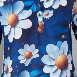 TITTLI Pack Of 2 Printed Mandarin Collar Relaxed Fit Tunic With Trousers Co-Ords image 4