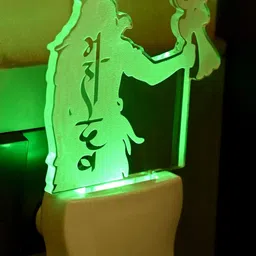 1ST TIME White & Transparent 3D Illusion LED Plug Night Lamps image 2