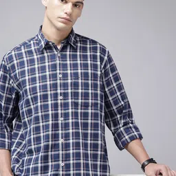 ColorPlus Comfort Fit Checked Pure Cotton Casual Shirt-picture-31