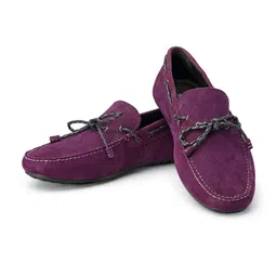 SHUTIQ Men Textured Suede Boat Shoes image 2