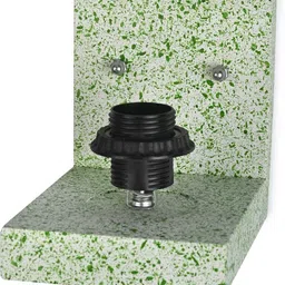 1ST TIME Multicoloured & White Textured Wood Contemporary Abstract Shaped Shaped Wall Lamp image 2