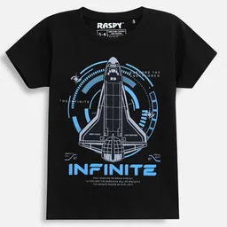 RASPY Boys Printed Pure Cotton Round Neck T-shirt-image-3