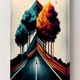 Livin'luxe Multicoloured Canvas Other Wall Paintings image 2