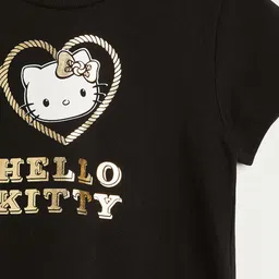 Juniors by Babyshop Girls Hello Kitty Printed Raw Edge T-shirt image 4