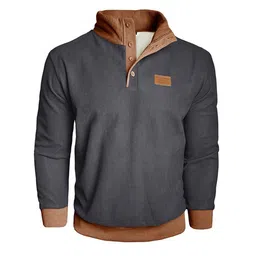 StyleCast x Revolte Men Mock Collar Pullover Sweatshirt image 2