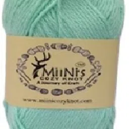 Premium 100% Cotton Crochet Yarn – Soft & Colorful Skein (14x8 cm)- Ocean Green Manual Yarn Winder-image-64