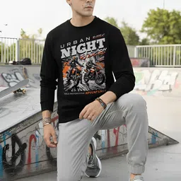 r.code by the roadster life co. Men Full Sleeve Graphic Print Sweatshirt image 4