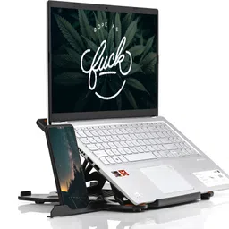 Flipkart SmartBuy Laptop Stand Adjustable Laptop Computer Stand Multi-Angle Stand Phone Stand Plastic Floor and Desk Stand Rotatable Laptop Stand with Adjustable Height Compatible with Universal Laptops-image-6