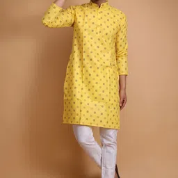 colorbenz Men Printed Cotton Blend Straight Kurta-picture-14