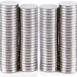 GMT 100 pcs of 6X1.5mm Neodymium small disc magnets size for Refrigerator, Science, Crafts - Tiny Round Disc Multipurpose Office Magnets Pack of 100 Multipurpose Office Magnets Pack of 100 image 2