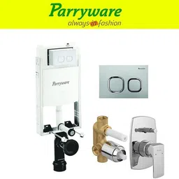 parryware Half Frame Concealed Cistern, with divater body upper Euclid set of 1 pic 202 Dual Flush Tank-picture-16