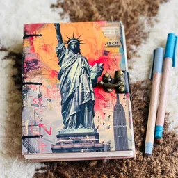 nizam handcraft Statue Printed Diary Notebook With Lock Clasp For Gift/Office A5 Diary 200 200 Pages-picture-45