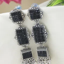 I Jewels Contemporary Jhumkas Earrings-picture-34