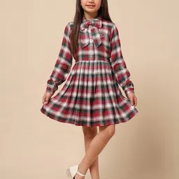 U.S. Polo Assn. Kids Checked Shirt Dress-picture-44