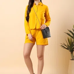 Angkor Collar Neck Shirt With Short Pants Co-Ords-picture-15