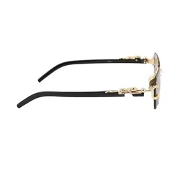 Arzonai Unisex Black Lens & Black Square Sunglasses with UV Protected Lens image 2