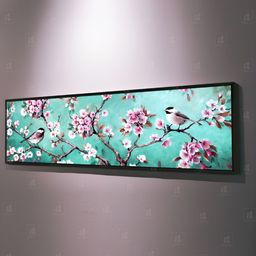 Myntra Elegant Homes White & Blue Bird On Tree Canvas Wall Painting-picture-28