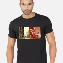 Moda Rapido Men Printed Bio Finish T-shirt image 1