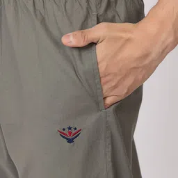 Amoldo Men Solid Cotton Mid-Rise Regular Fit Regular Trousers image 3