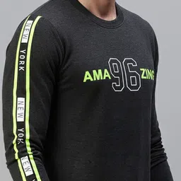 ONN Men Printed Round Neck Long Sleeves Sweatshirt image 4