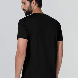 XYXX Men Solid Round Neck Cotton T-shirt image 4
