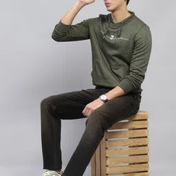 Monte Carlo Men Printed Hooded Cotton Sweatshirt image 3