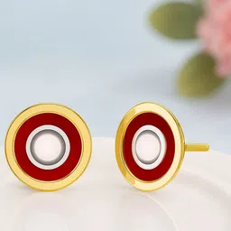 KISNA DIAMOND AND GOLD JEWELLERY Women 18KT Encircle Gold Earrings - 3.46g-image-16