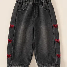 LULU & SKY Girls Relaxed Fit High-Rise Light Fade Stretchable Jeans-picture-25