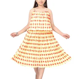 BAESD Striped Georgette A-Line Dress-picture-53