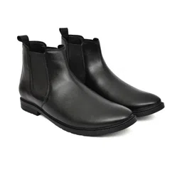 BENTO YOUNG Round Toe Block Heels Chelsea Boots image 4