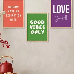 walllane Motivational Wall Art With Frame Home Decor Wall Painting For Living Room Office Bedroom image 4