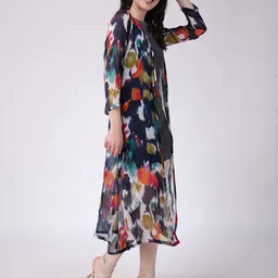 Moda Rapido Women Printed Longline Shrug image 3